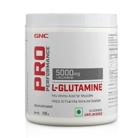 GNC PRO Performance L-Glutamine 5000 mg Unflavored Powder, 250 gm
