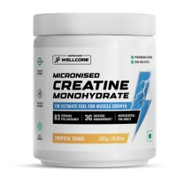 Wellcore - Pure Micronised Creatine Monohydrate (307g, 83Servings) Tropical Tango